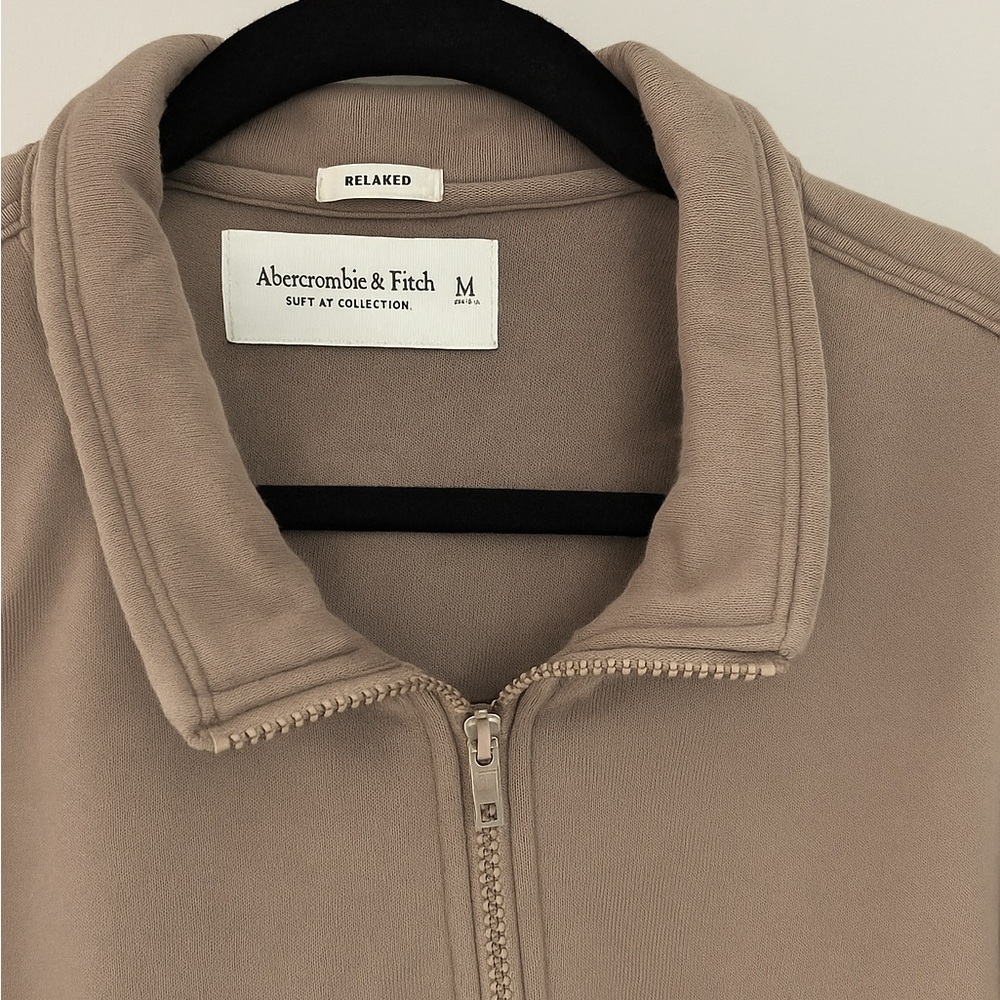 Abercrombie & Fitch Taupe Zip-Up Jacket